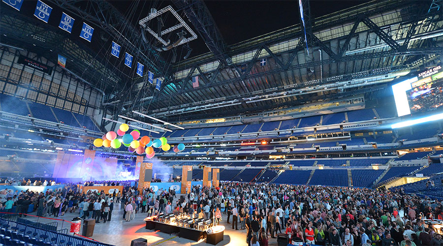 Lucas Oil Stadium Field Level