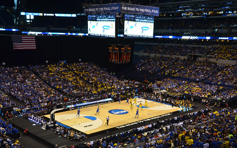 Lucas Oil Stadium transforms to host NCAA basketball tournament games, News