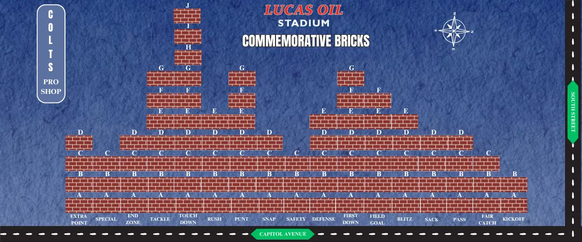 Commemorative Brick Diagram Commemorative Brick Diagram